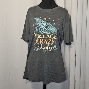 Disney Moana Village Crazy Lady Tee XL Gramma Tala Graphic T-Shirt